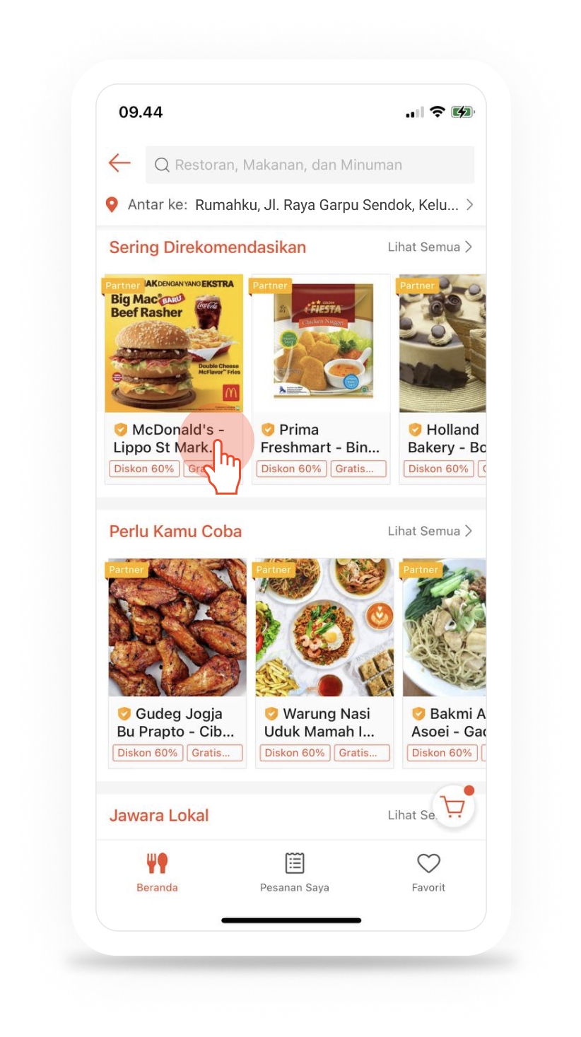 ShopeeFood Order Page